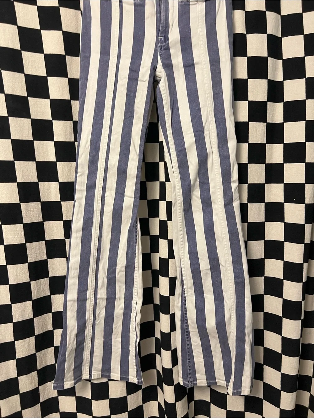 FREE PEOPLE FIRECRACKER STAR & STRIPE FLARE JEANS